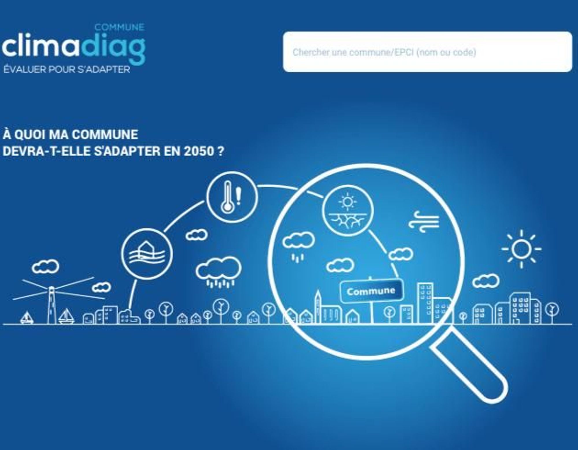 Climadiag, les indicateurs climatiques par communes